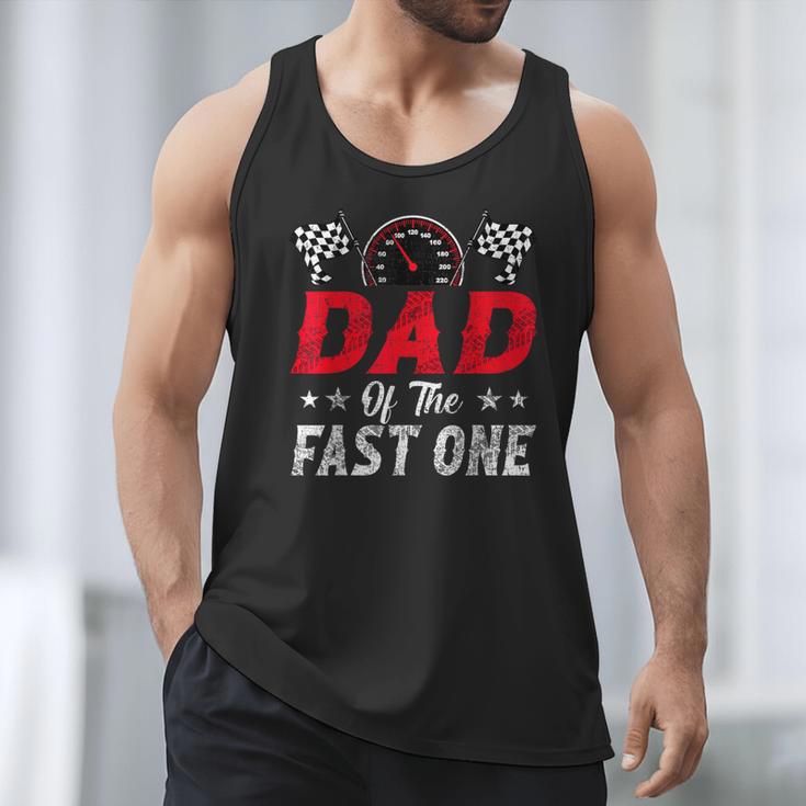 Dad Of The Fast One 1st Birthday Racing Car Family Men Tank Top