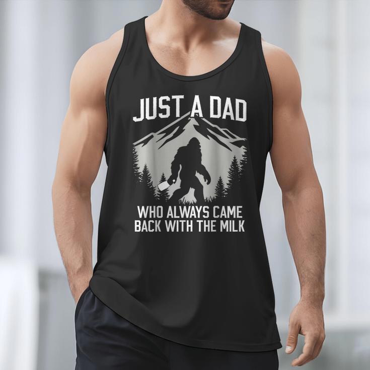 Dad Father Bigfoot Just A Dad Who Always Came Back Men Tank Top