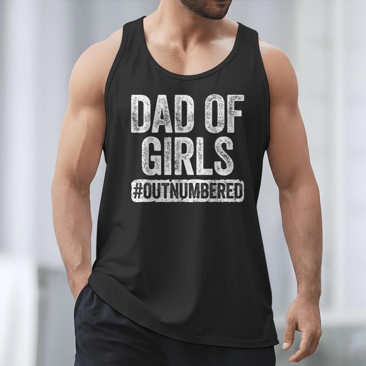 Dad Of Girls Outnumbered Shirt Men Daddy Fathers Day Men Tank Top