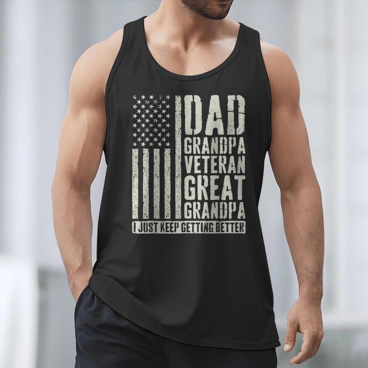 Dad Grandpa Veteran Great Grandpa Men Tank Top