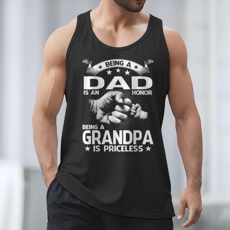 Being A Dad Is An Honor Being A Grandpa Is Priceless Men Tank Top