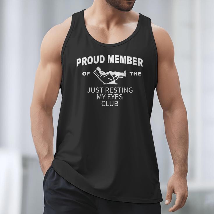 Dad Just Resting My Eyes Fathers Day Humor Men Men Tank Top