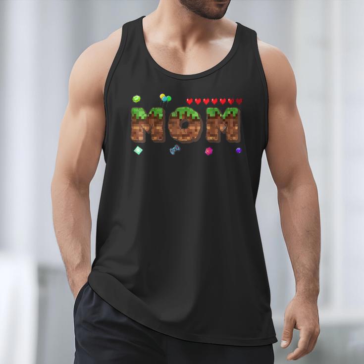 Dad And Mom Of The Birthday Boy Pixel Game Matching Family Men Tank Top