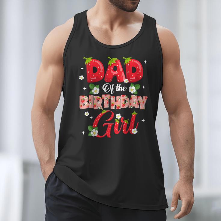 Dad And Mom Birthday Girl Strawberry Berry Sweet One Two Men Tank Top