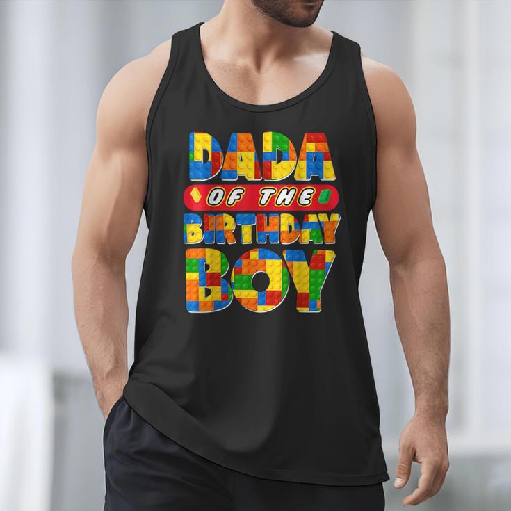 Dad And Mom Dada Birthday Boy Building Bricks Family Party Men Tank Top Dad And Mom Dada Birthday Boy Building Bricks Family Party Men Tank Top