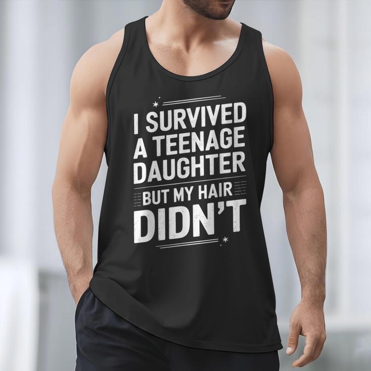 Dad Mom I Survived Teenage Daughter Survivor Men Tank Top