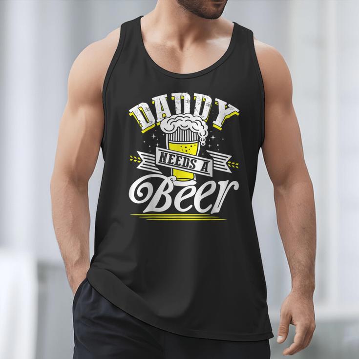 Dad Needs A Beer Button Up Shirts Beer Drinking Lover Men Tank Top