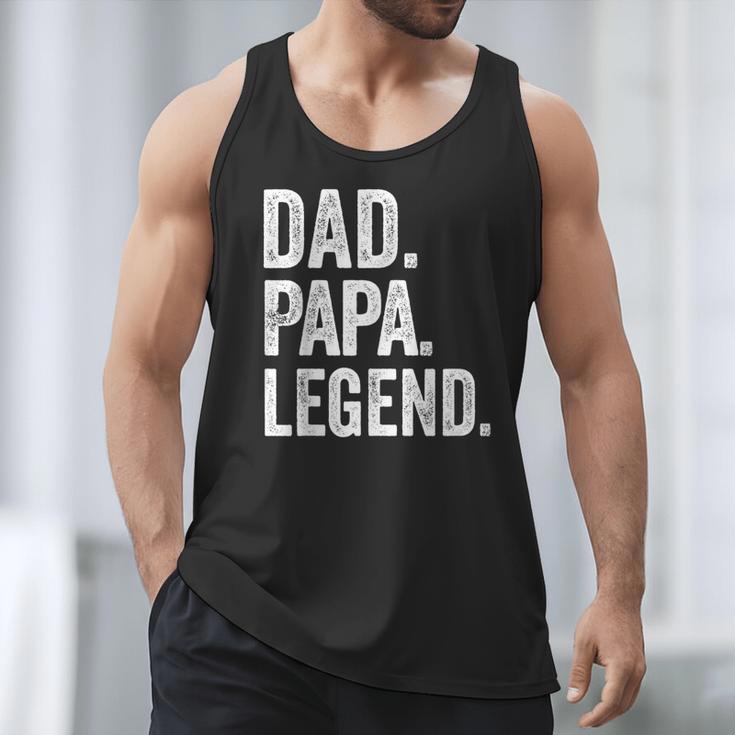 Dad Papa Legend Vintage Distressed Bold Papa Graphic Men Tank Top Dad Papa Legend Vintage Distressed Bold Papa Graphic Men Tank Top