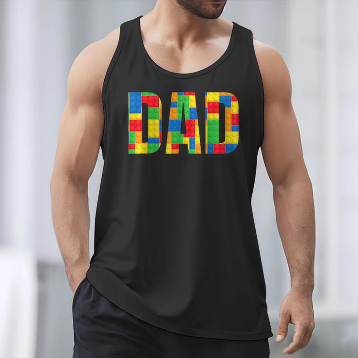Dad Parent Brick Master Builder Building Blocks Set FamilyMen Tank Top