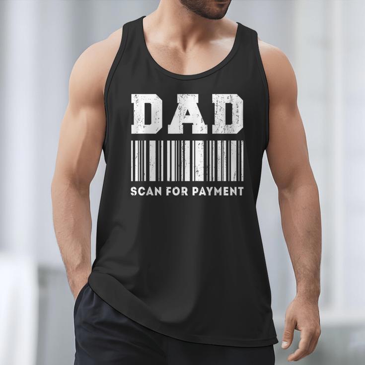 Dad Scan For Payment Barcode Father's Day Men Tank Top Dad Scan For Payment Barcode Father's Day Men Tank Top