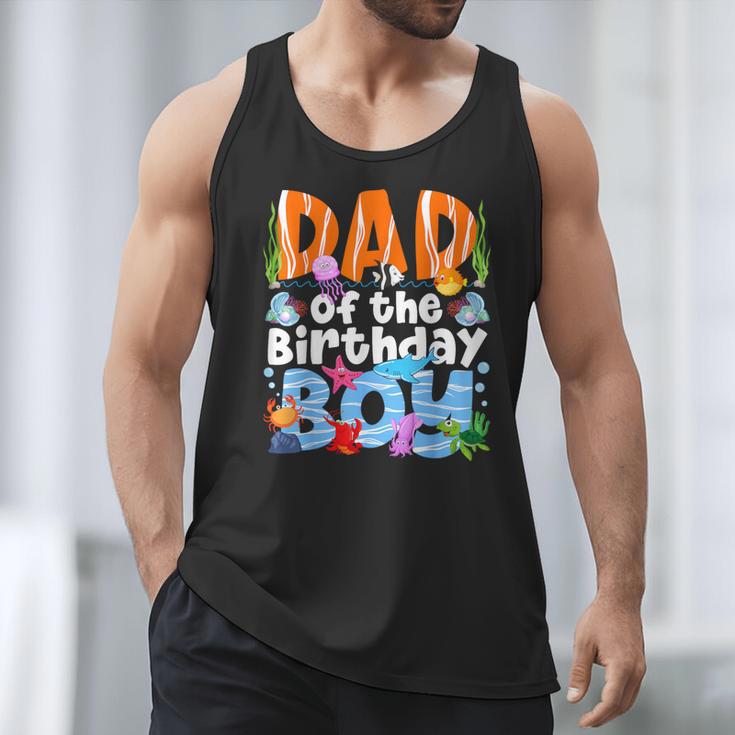 Dad Under Sea Birthday Party Boys Ocean Sea Animals Themed Men Tank Top Dad Under Sea Birthday Party Boys Ocean Sea Animals Themed Men Tank Top