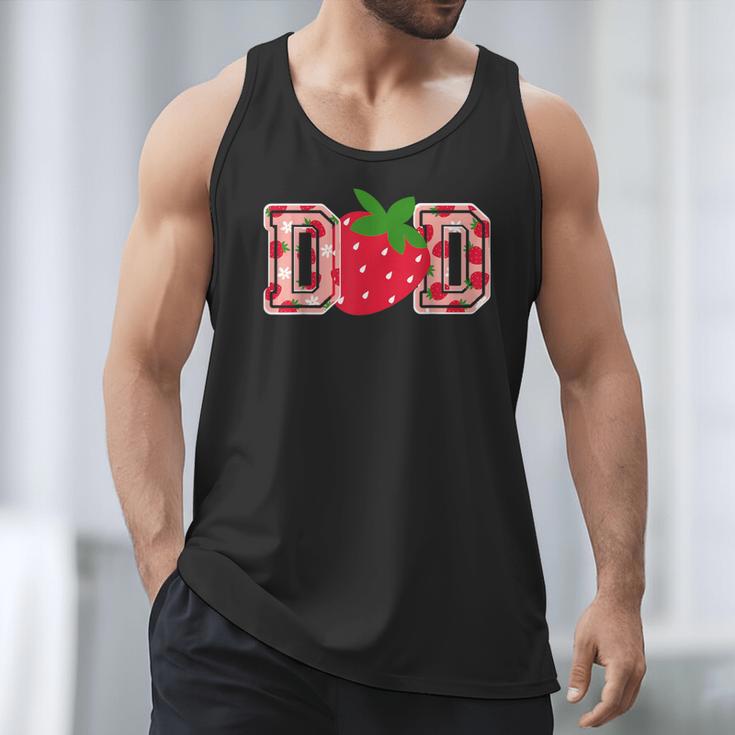 Dad Strawberry Birthday Men Tank Top