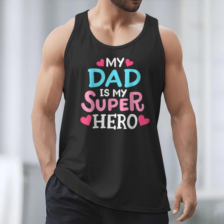 My Dad Is My Superhero Best Dad Father's Day Cool Kids Men Tank Top
