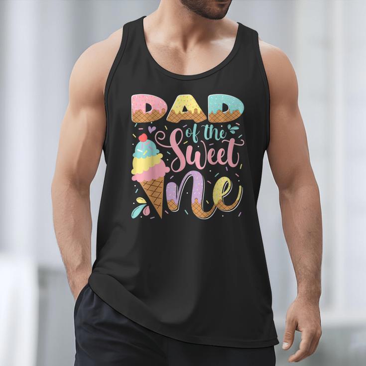 Dad Of The Sweet One Ice Cream 1St Birthday Party Men Tank Top