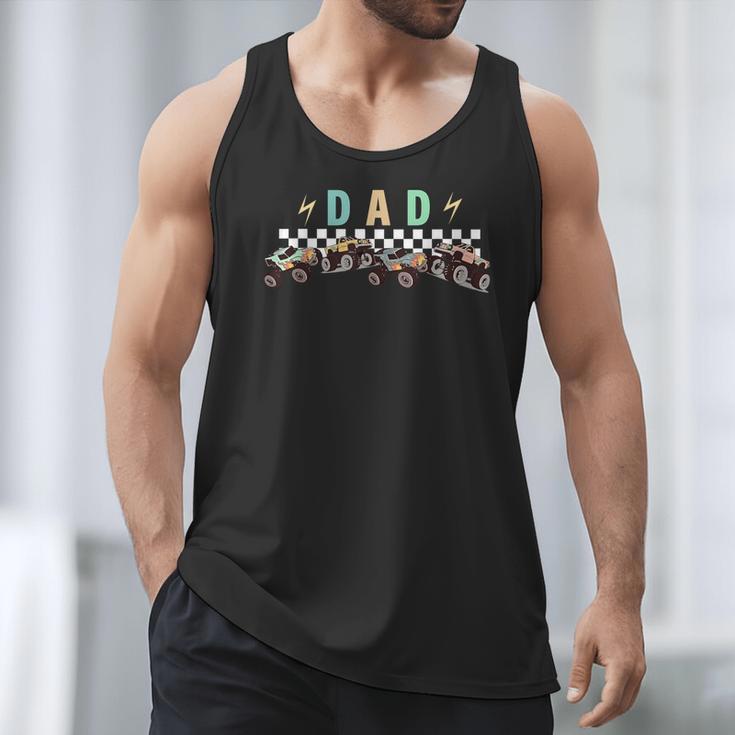 Dad Truck Dad Monster Truck Are My Jam Truck Lovers Men Tank Top