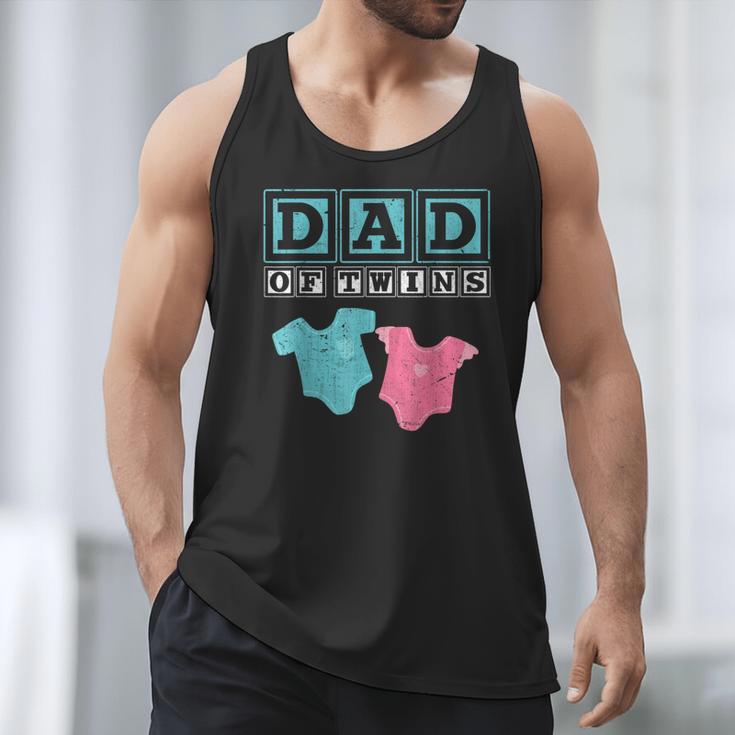 Dad Of Twins Family Daddy Fathers Day Future Parents Men Tank Top