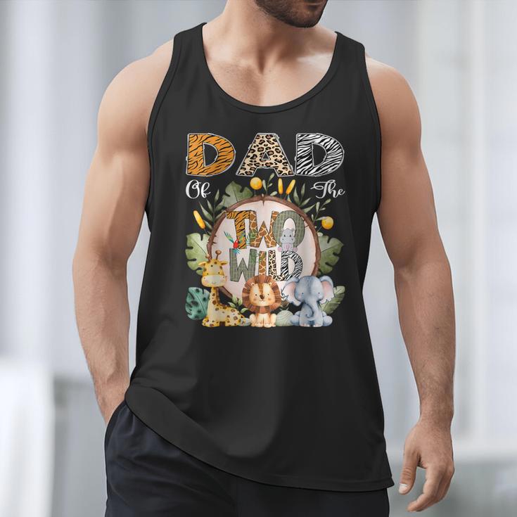 Dad Of The Two Wild Animal Safari 2Nd Birthday Party Men Tank Top