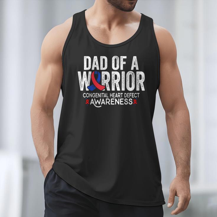 Dad Of a Warrior CHD Congenital Heart Defect Awareness CHD Men Tank Top