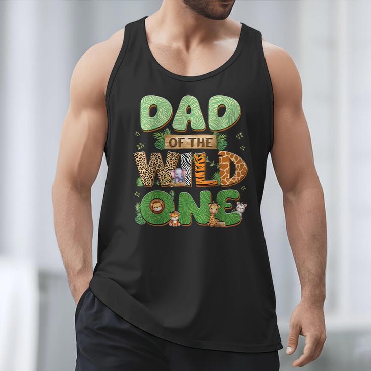 Dad Of The Wild One Birthday Family Matching Party Decor Men Tank Top