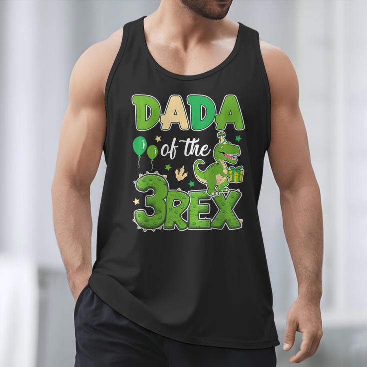 Dada Of The Three Rex Birthday Dinosaur Family Matching Men Tank Top