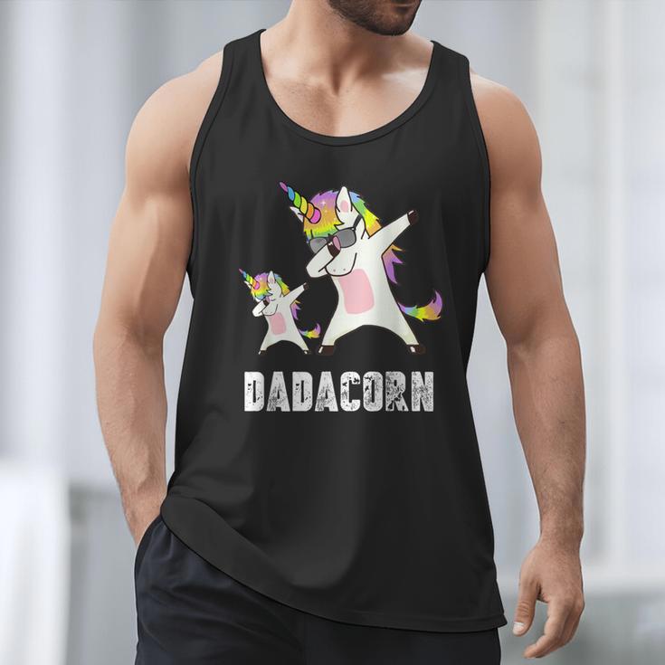Dadacorn Shirt Unicorn Dad And Baby Best Father Men Tank Top