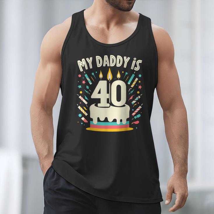 My Daddy Is 40 Years Old Father 40th Birthday Dad Men Tank Top