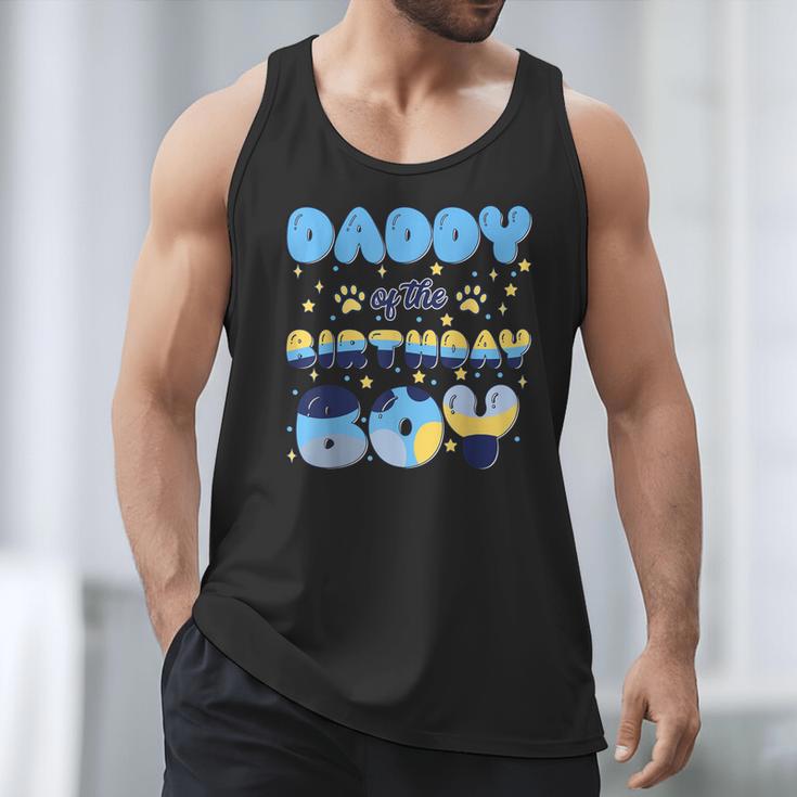 Daddy Of The Bday Boy Blue Dog Theme Party Family Matching Men Tank Top Daddy Of The Bday Boy Blue Dog Theme Party Family Matching Men Tank Top