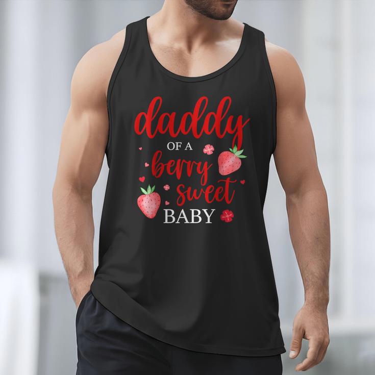 Daddy Of A Berry Sweet One Strawberry Baby First Birthday Men Tank Top Daddy Of A Berry Sweet One Strawberry Baby First Birthday Men Tank Top