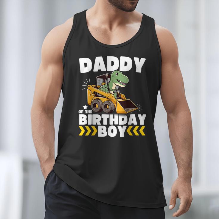 Daddy Of The Birthday Boy Dinosaur Construction Worker Truck Men Tank Top