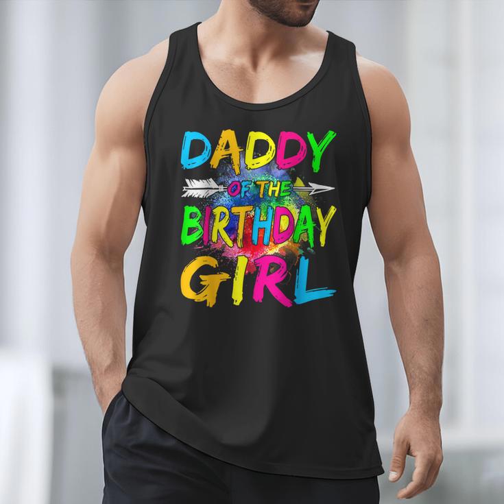 Daddy Of The Birthday Girl Retro 80's Party Men Tank Top