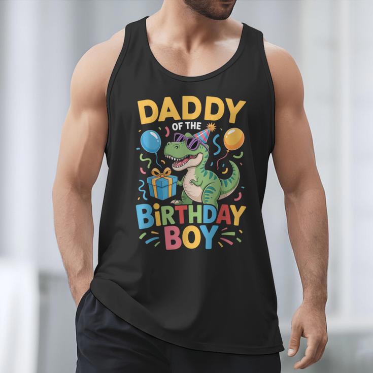 Daddy Of The Birthday Party Outfit Dinosaur Squad Dad Men Tank Top