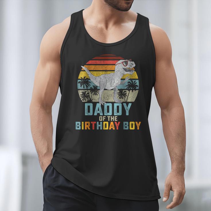 Daddy Dinosaur Of The Birthday Boy Dad Matching Family Men Tank Top