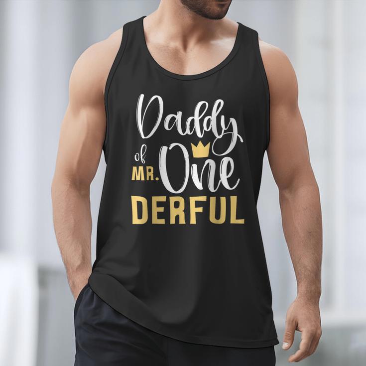 Daddy Of Mr Onederful 1st Birthday First One-Derful Matching Men Tank Top