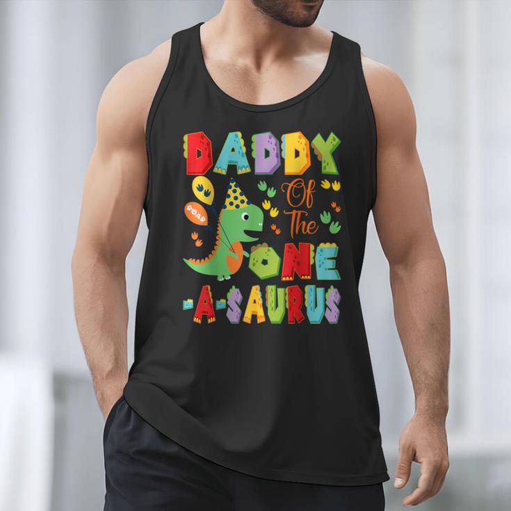 Daddy Of The One-A-Saurus 1St Birthday Boy Dinosaur Men Tank Top