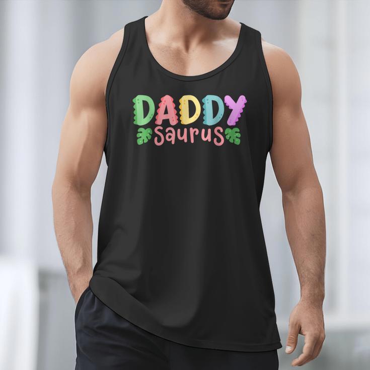 Daddy Saurus Kids Dinosaur Birthday Party Family Matching Men Tank Top