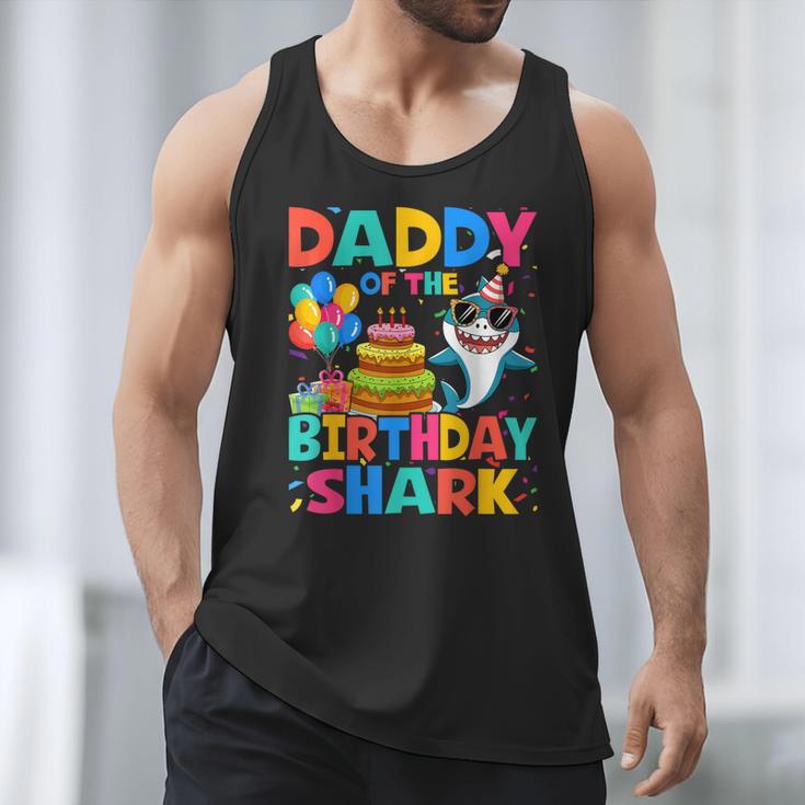 Daddy Of The Shark Birthday Dad Matching Family Men Tank Top