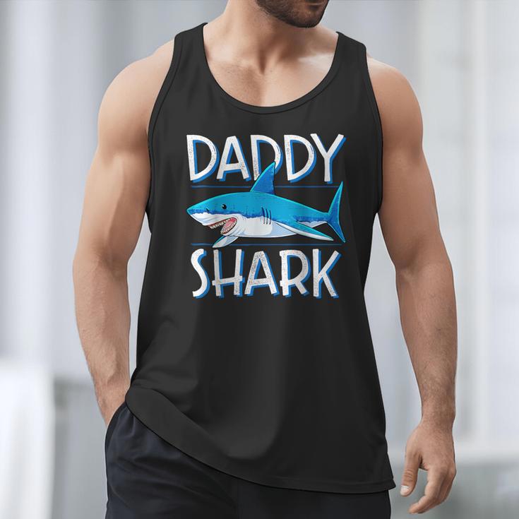 Daddy SharkShirt Fathers Day Family Matching Dad Men Tank Top