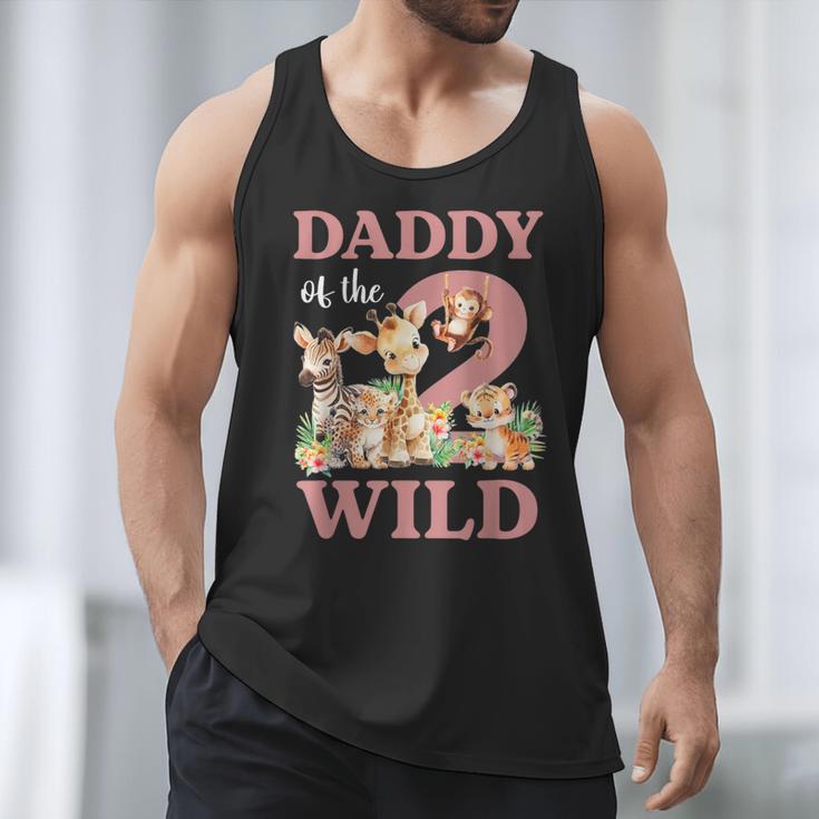 Daddy Of The Two Wild Zoo 2nd Birthday Safari Jungle Animal Men Tank Top Daddy Of The Two Wild Zoo 2nd Birthday Safari Jungle Animal Men Tank Top