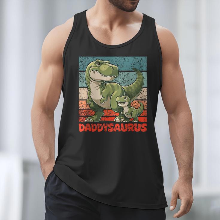 Daddysaurus Father's Day Best Dad T-Rex Papa Men Tank Top