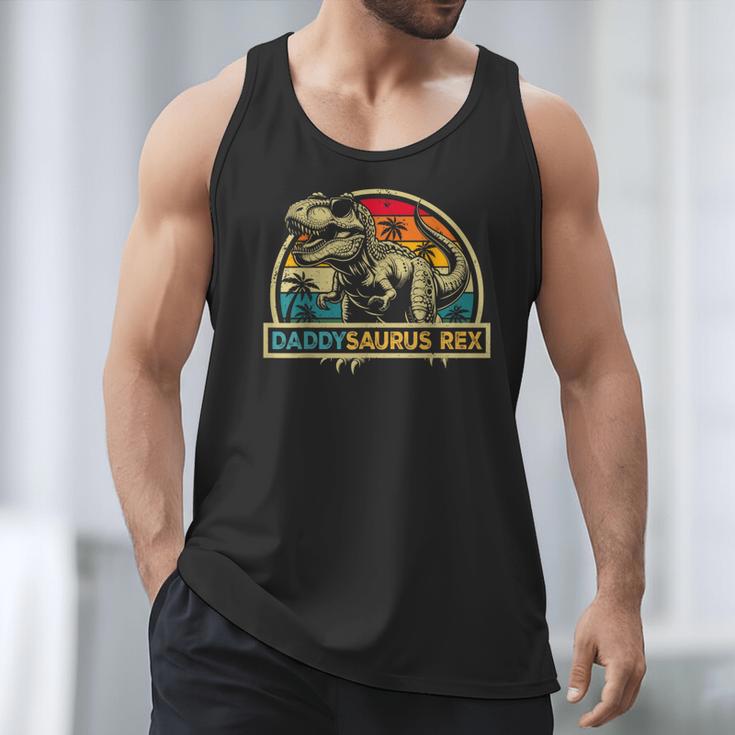 Daddysaurus Rex Dinosaur Daddy Saurus Rex Family Matching Men Tank Top