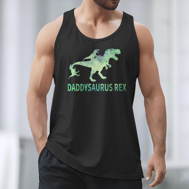 DaddysaurusRex Dinosaur Daddy Saurus Dad 2 Two Kids Dino Men Tank Top DaddysaurusRex Dinosaur Daddy Saurus Dad 2 Two Kids Dino Men Tank Top