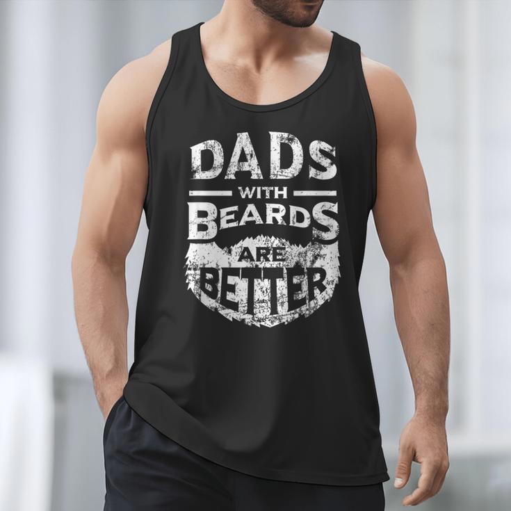 Dads With Beards Are Better Distressed Men Tank Top