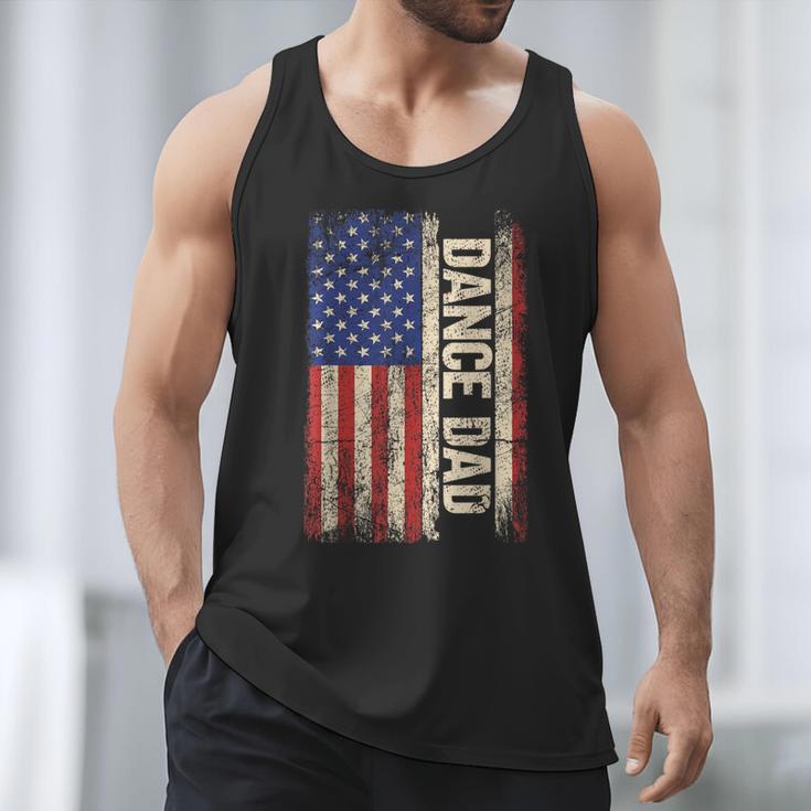 Dance Dad US American Flag Shirt Dancer Dancing Father Men Men Tank Top