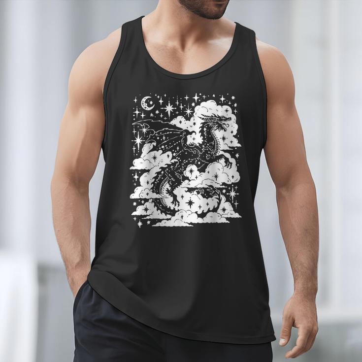 Dark Academia Fantasy Dragon Book Lover Bookish Goblincore Men Tank Top