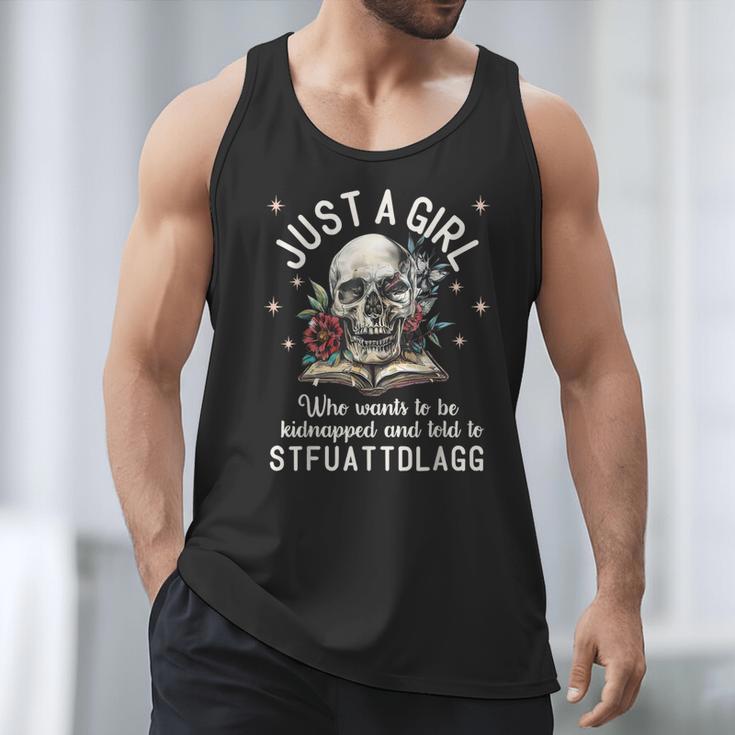 Dark Romance Smutt Book Merch STFUATTDLAGG Good Girl Trigger Men Tank Top