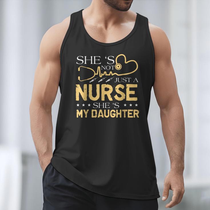 My Daughter Is A Nurse Proud Nurse's Mom Dad RN LPN Family Men Tank Top