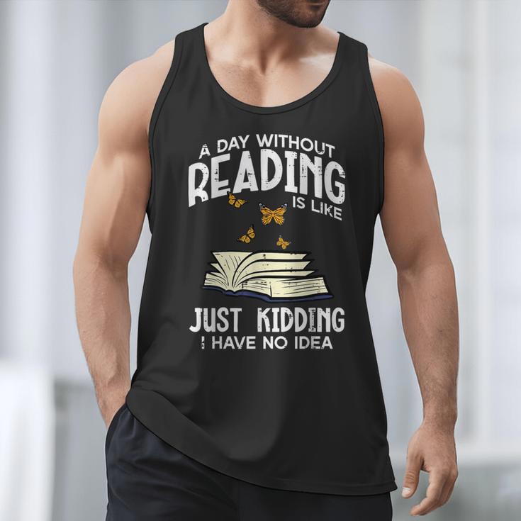 Day Without Reading Read Librarian Book Men Women Kids Men Tank Top Day Without Reading Read Librarian Book Men Women Kids Men Tank Top