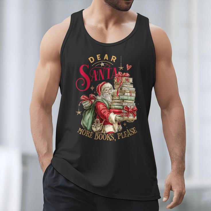 Dear Santa More Books Please Christmas Men Tank Top Dear Santa More Books Please Christmas Men Tank Top