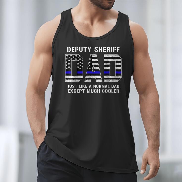 Deputy Sheriff Dad Much Cooler Fathers Day Thin Blue Line Men Tank Top Deputy Sheriff Dad Much Cooler Fathers Day Thin Blue Line Men Tank Top