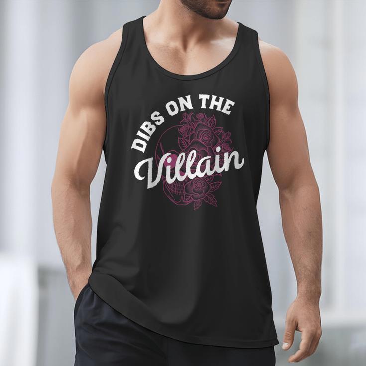 Dibs On The Villain Dark Romance Books Skeleton Morally Grey Men Tank Top